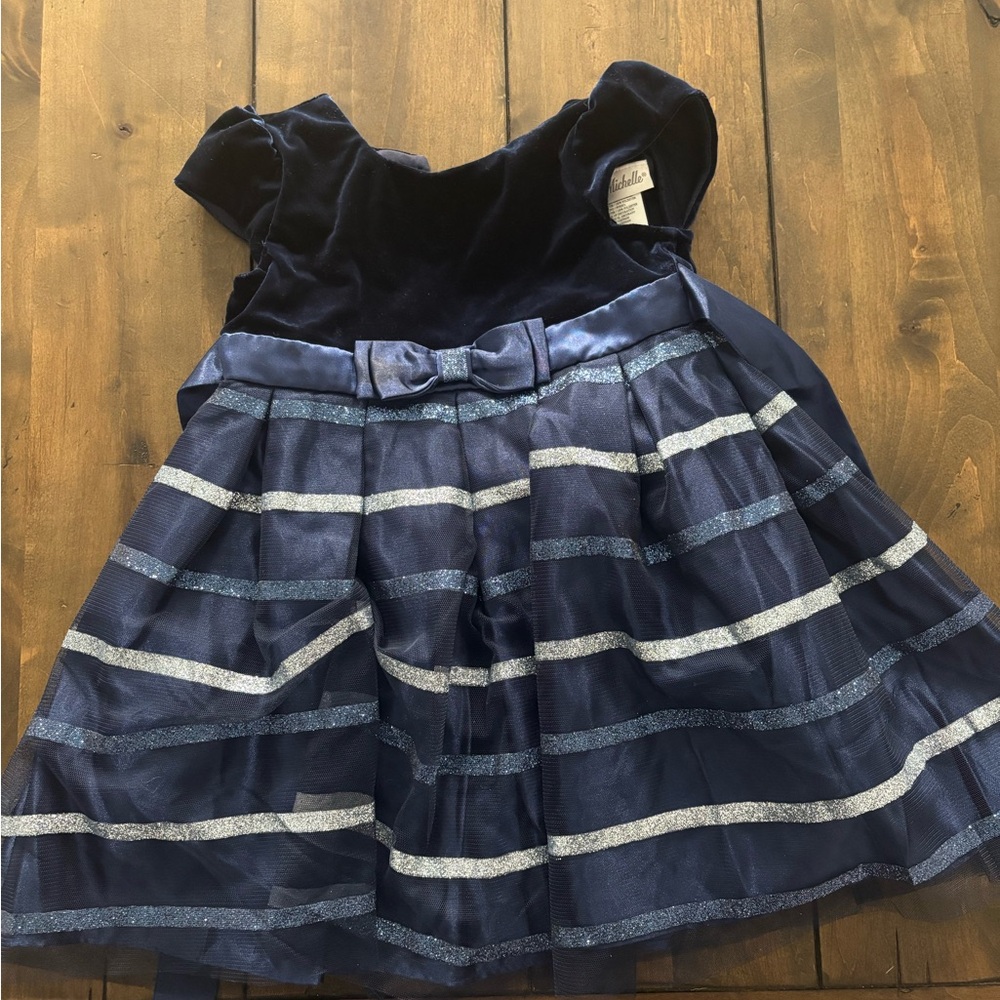 Elegant Navy Blue Kids Dress